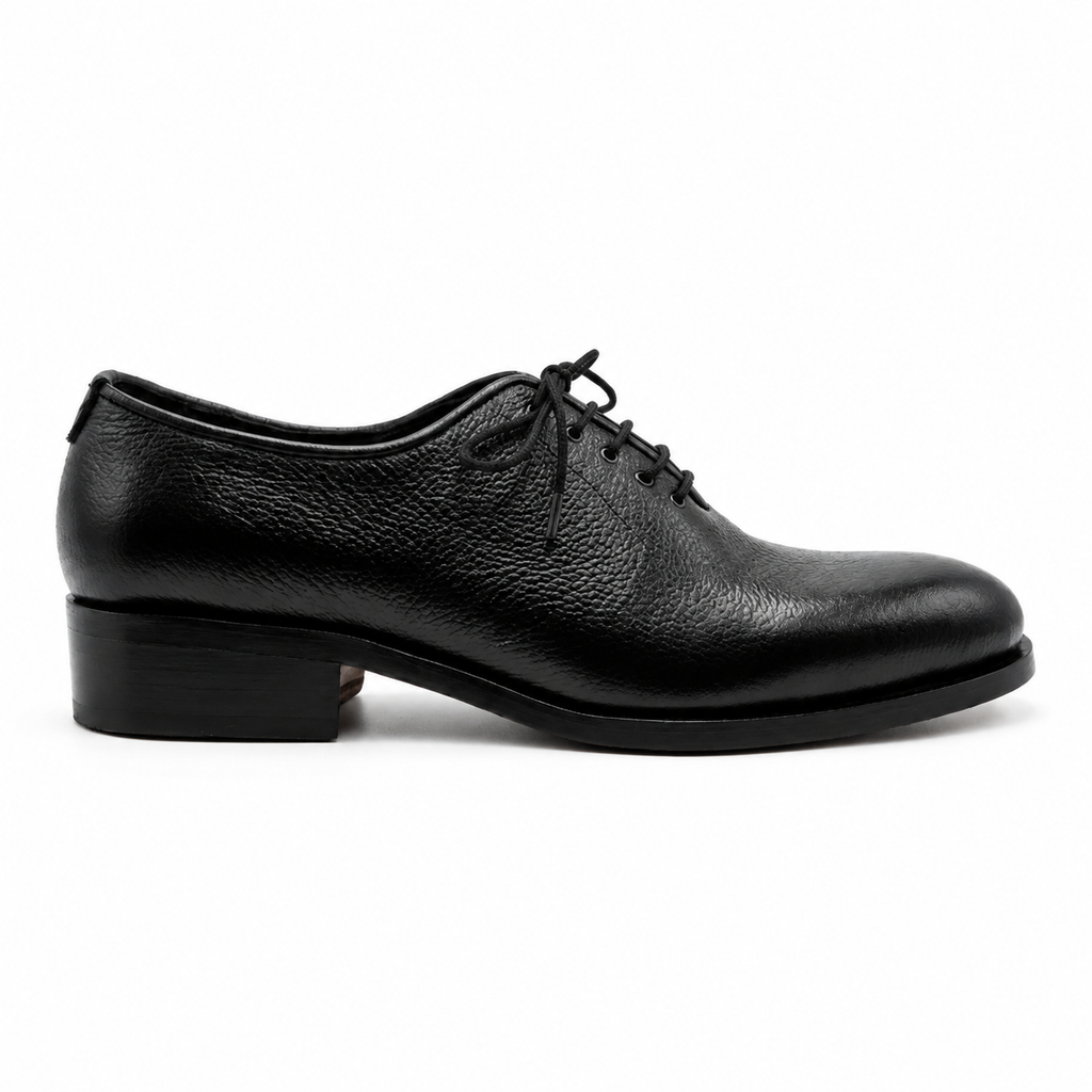 Wholecut Leather Oxford - Glossy Black