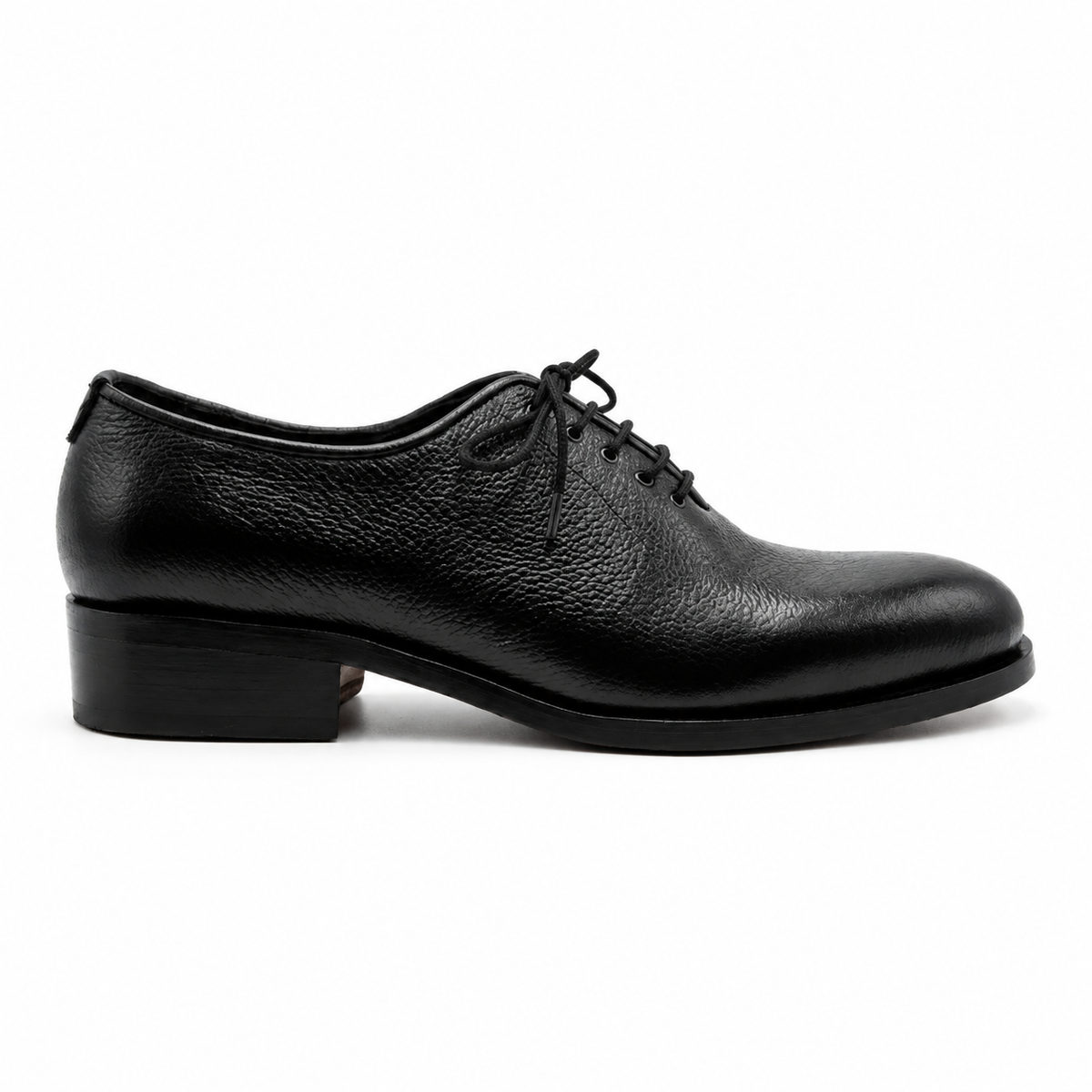 Wholecut Leather Oxford - Glossy Black
