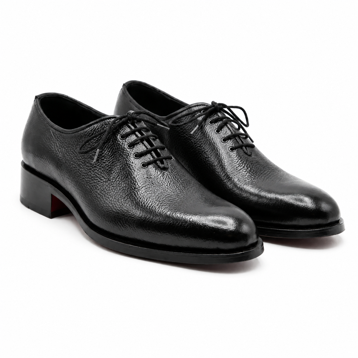 Wholecut Leather Oxford - Glossy Black