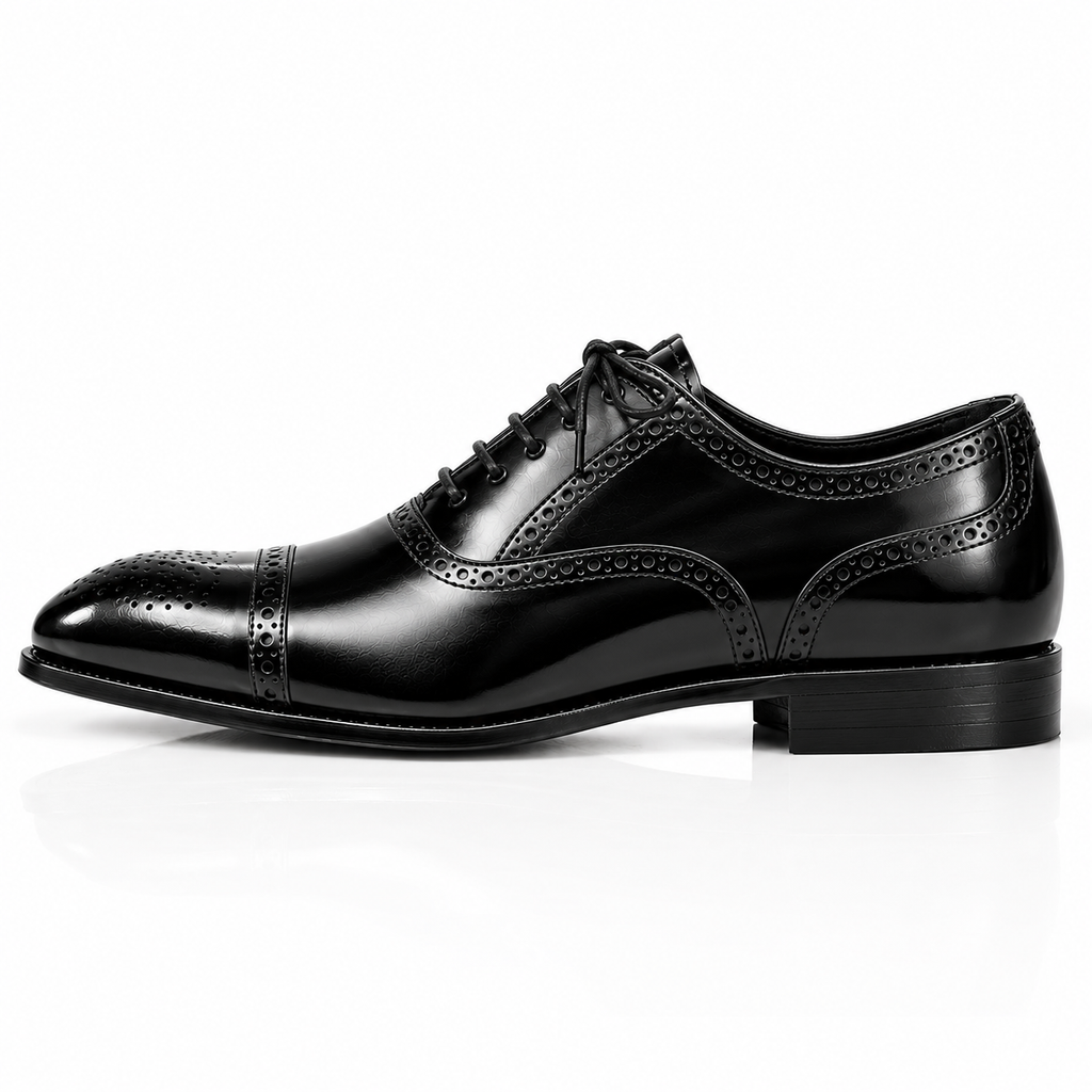 Regent Semi-Brogue Oxford - Black