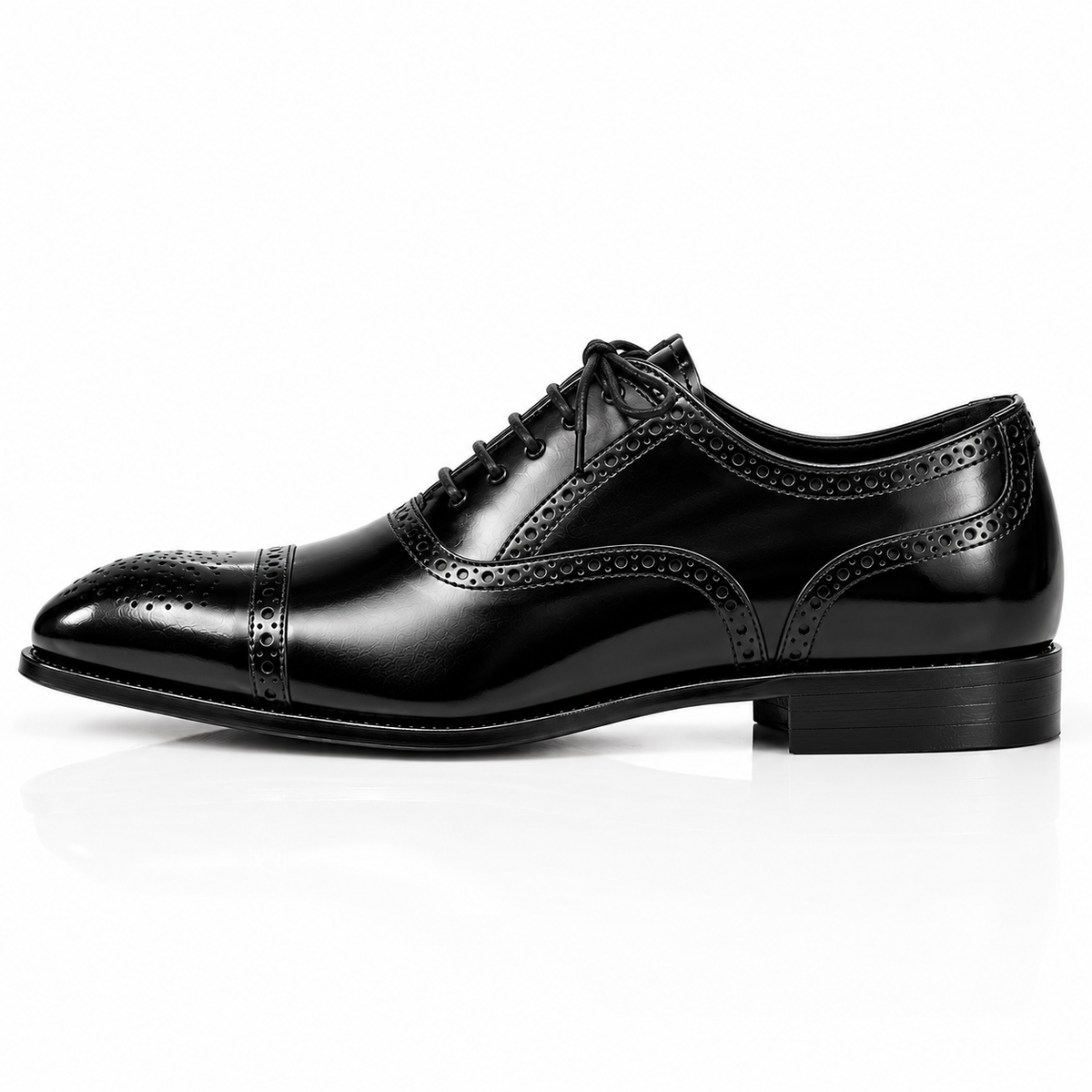 Regent Semi-Brogue Oxford - Black
