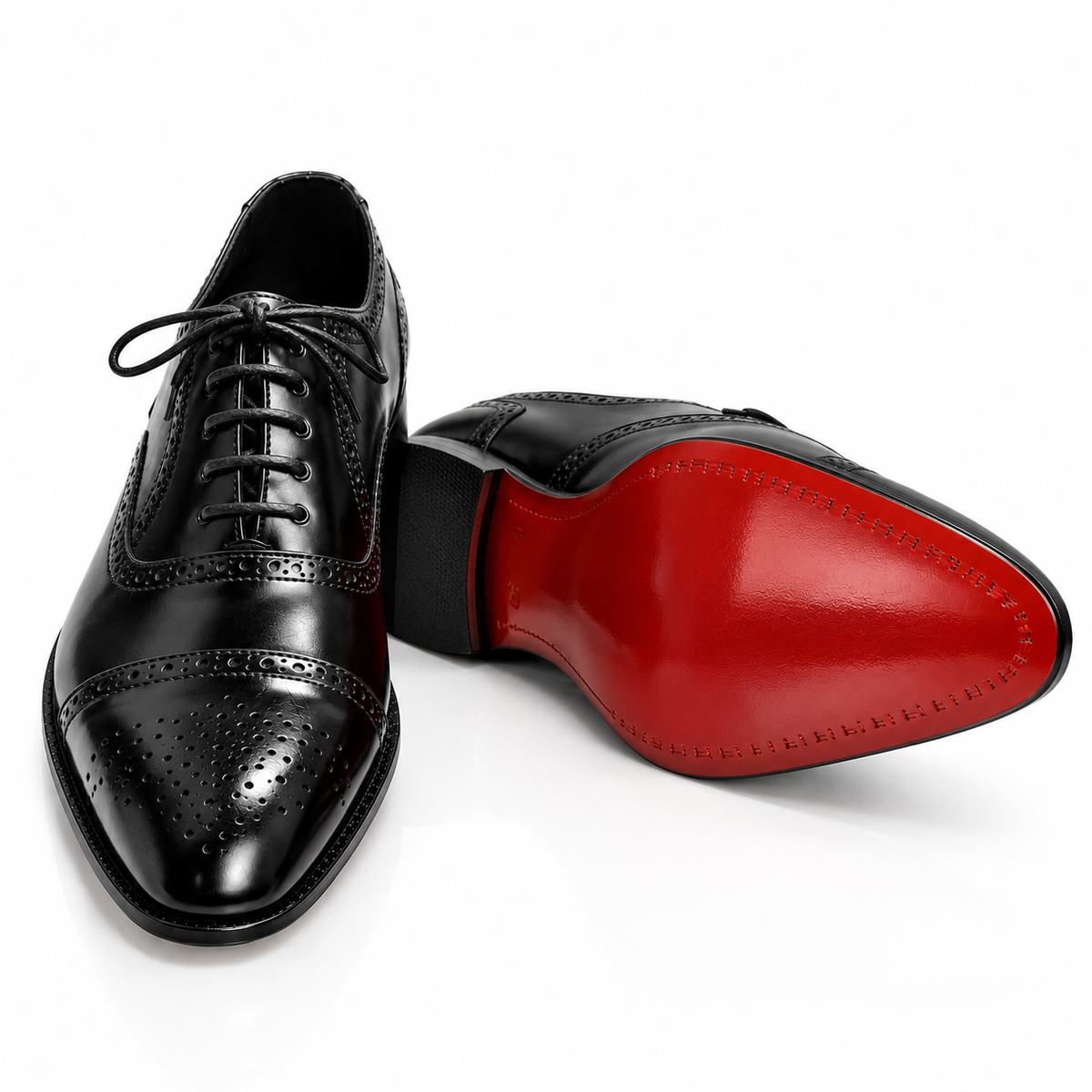 Regent Semi-Brogue Oxford - Black