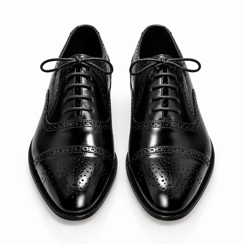 Regent Semi-Brogue Oxford - Black